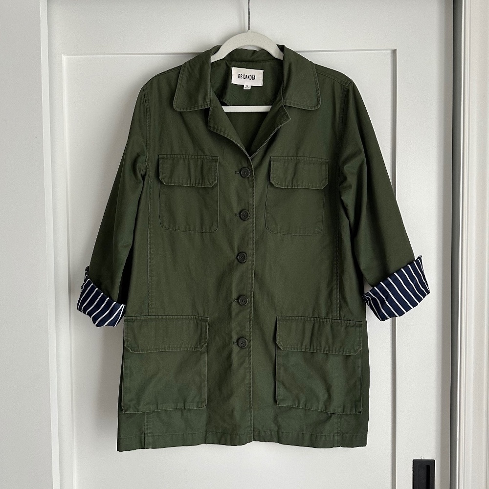 BB Dakota Olive Green Shacket